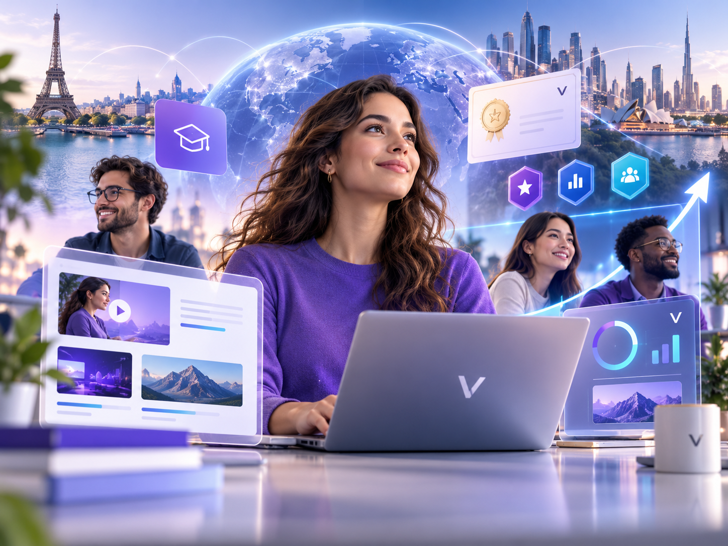 Personas aprendiendo y creciendo con Vainilla Academy