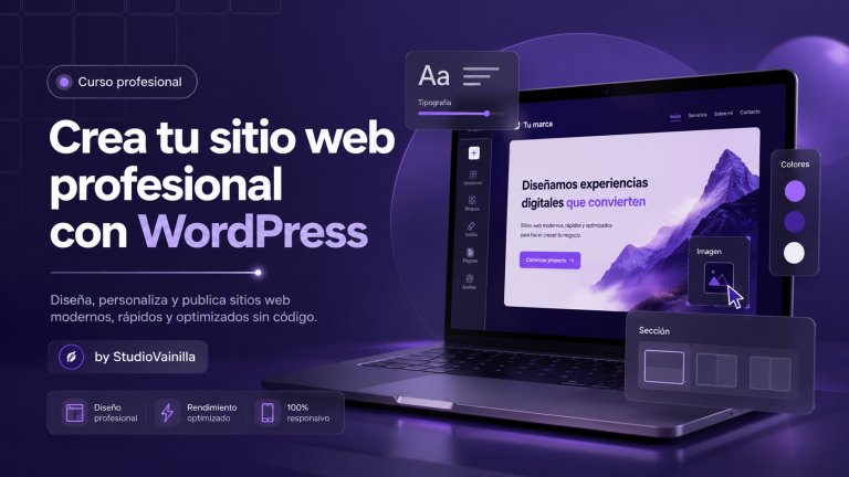 Crea tu sitio web profesional con WordPress